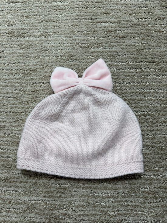 next Other - next Light Pink Knit Hat with Bow